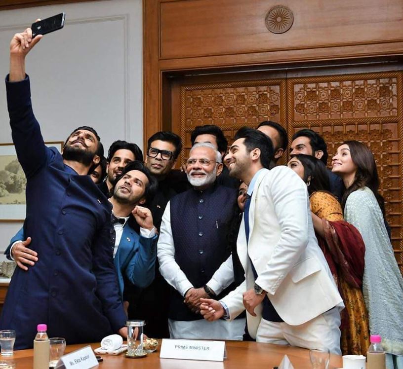 Pm Modi with celebs